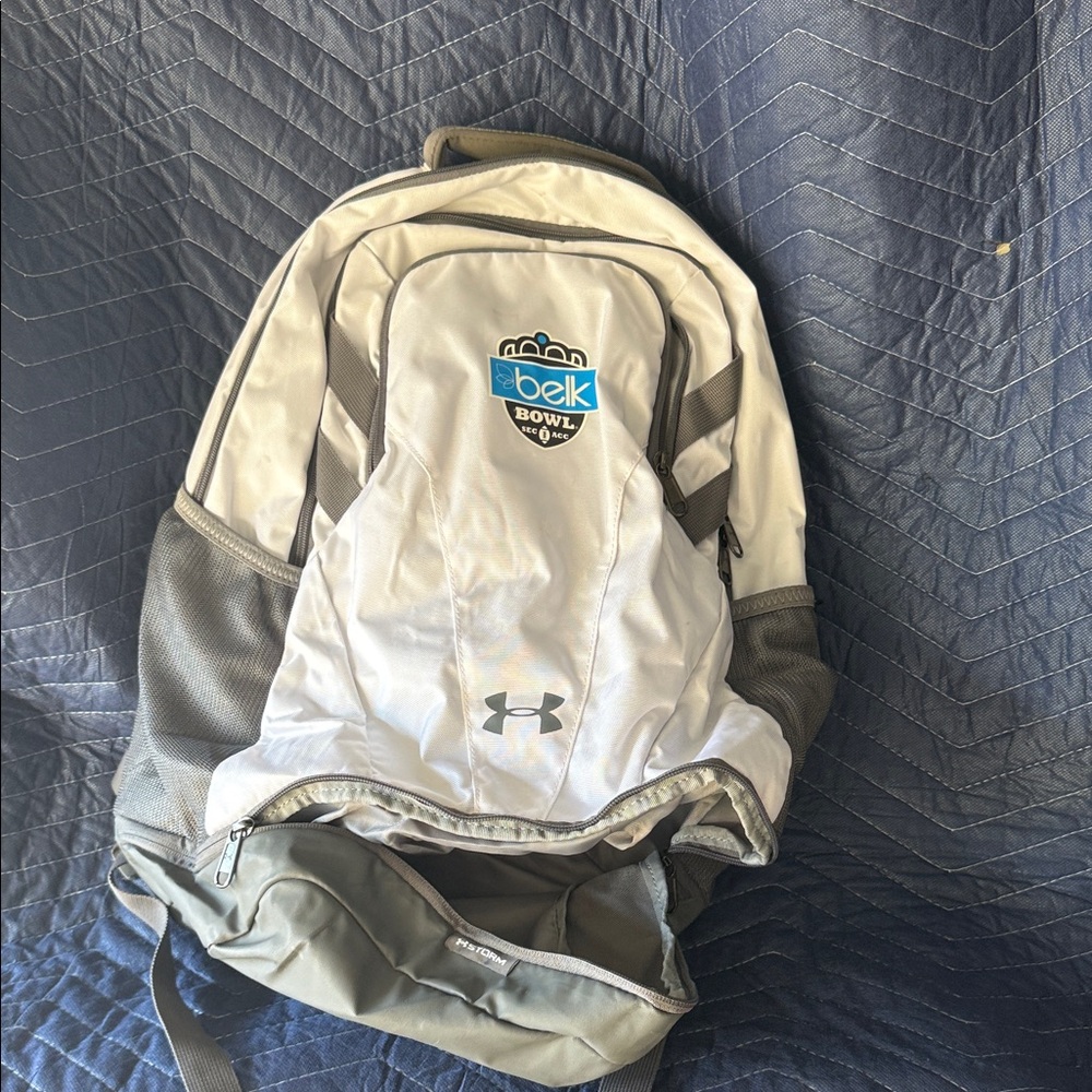 Belk Bowl Under Armour Silver and Gray Backpack